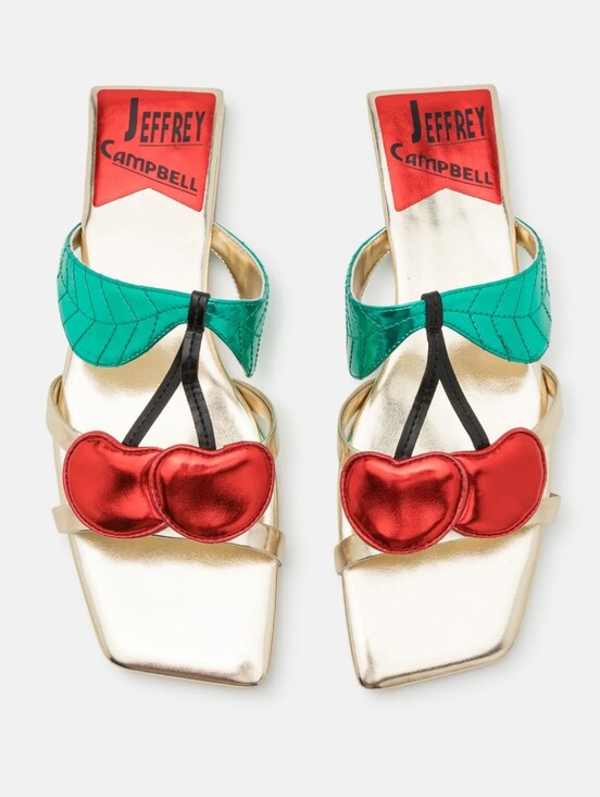 Jeffrey Campbell Shoes - NEW Jeffrey Campbell Red Patent Slide Heels SZ 7